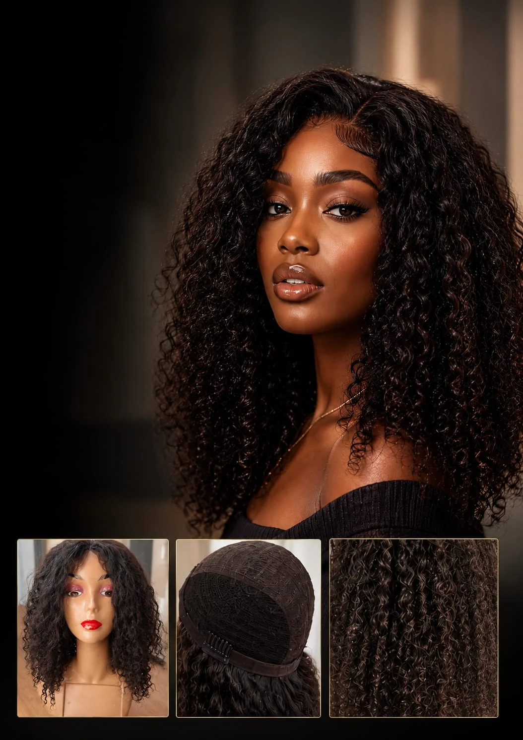 Diva Curly Full Wig – 18" | Natural Hair Color | KSh 1,800