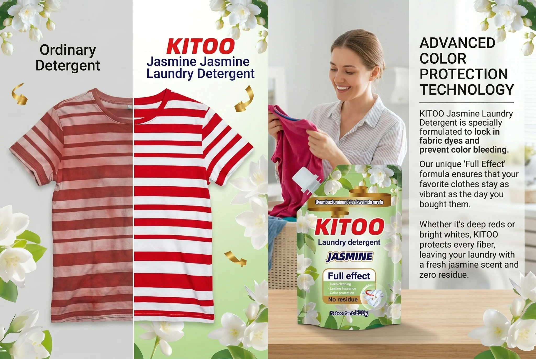 KITOO Jasmine Laundry Detergent -500g